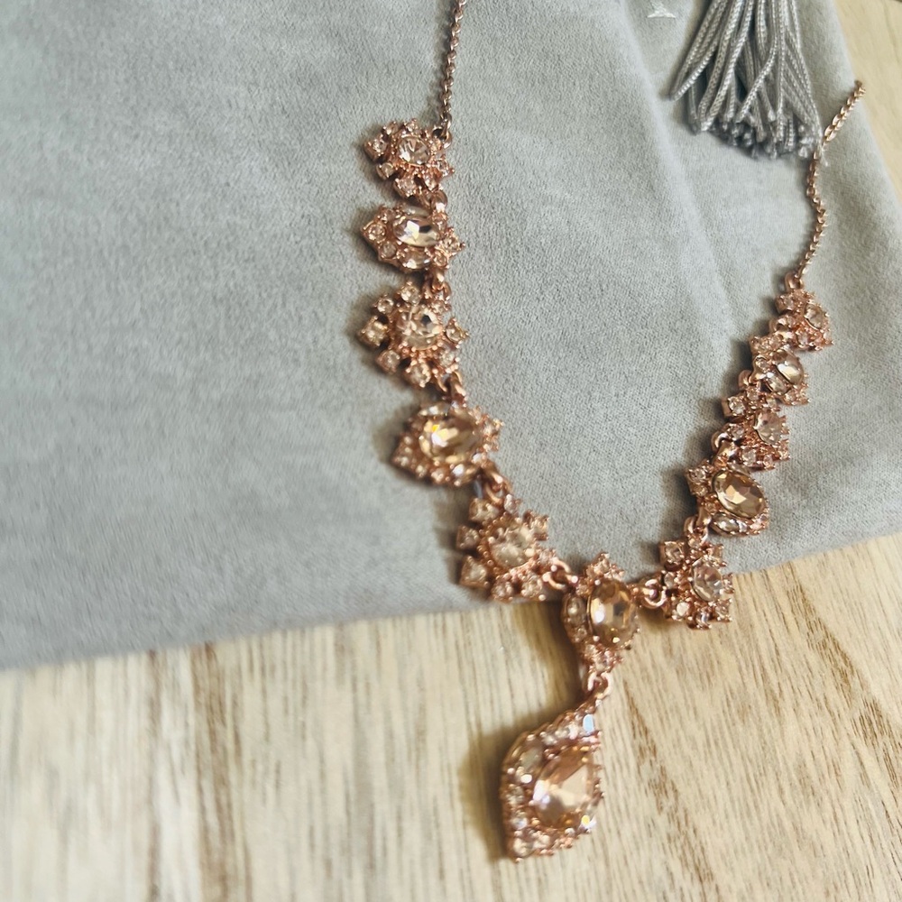 NWT Marchesa Rose Gold Necklace✨ - Picture 3 of 9